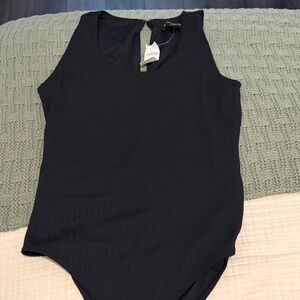 Banana Republic Black Sleeveless Bodysuit